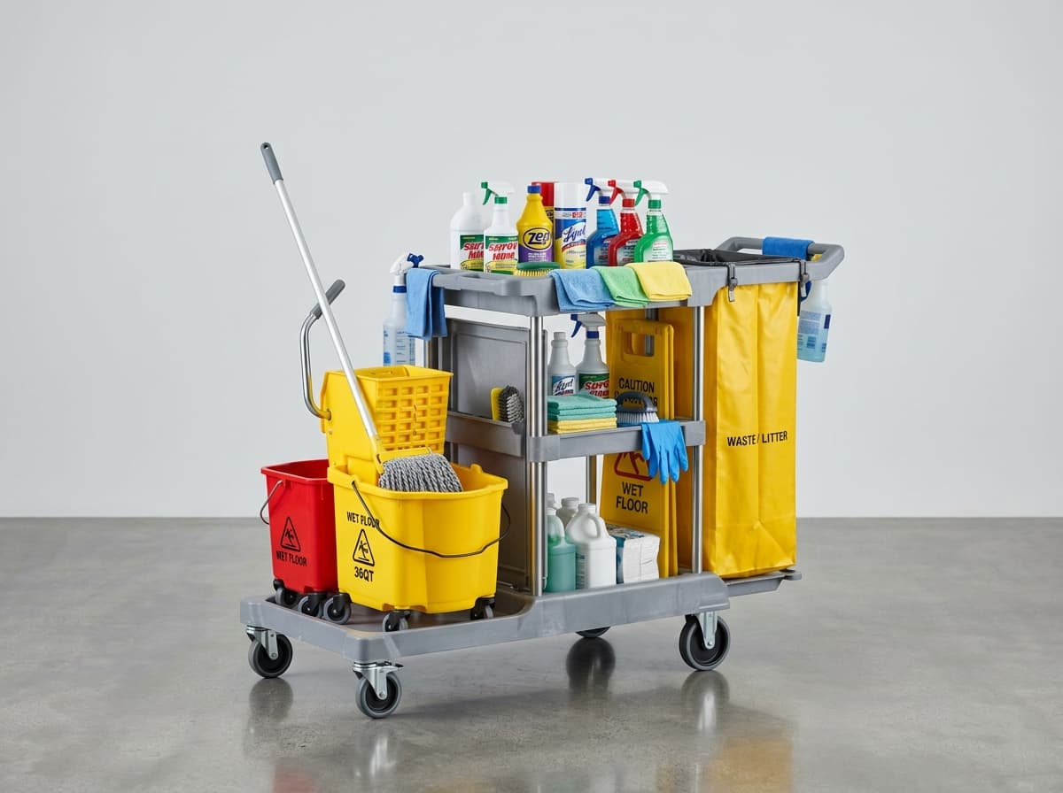 Professional Cleaning Trolley