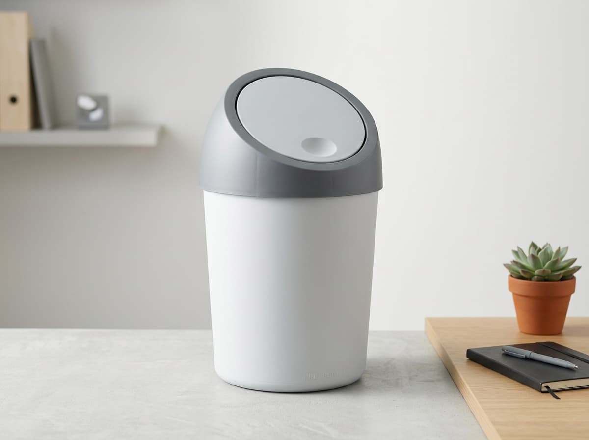 Swing-Lid Waste Basket 15L