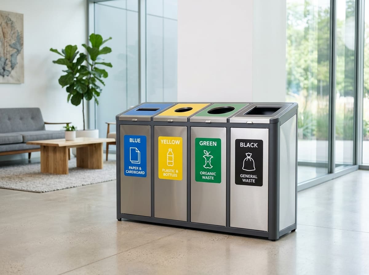 Four-Stream Recycling Station 4×45L